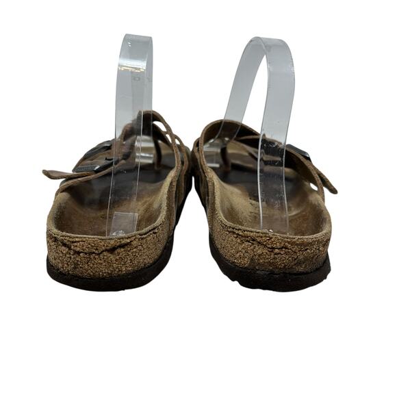 Birkenstock Temara Sandals Leather Buckle Flat Brown Size 41 US 10 10.5 - Picture 8 of 14